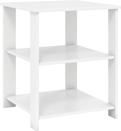 Costway 3-Tier Modern Nightstand Square Side Table with Open Storage Shelves 48689292 New