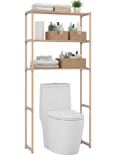 Costway 3-Tier Over Toilet Storage Rack Open Shelves 93709232 New