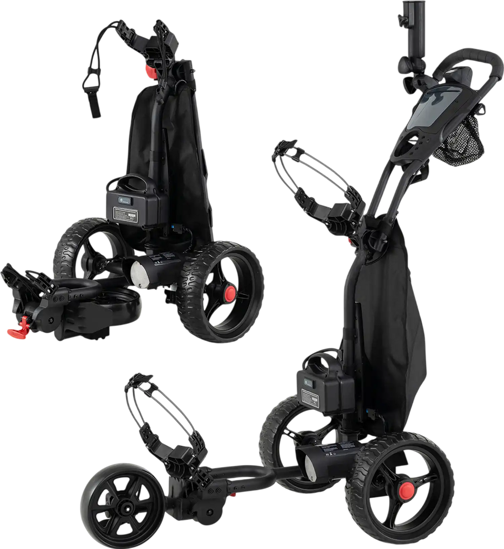 3 Wheel Golf Bag Cart with Adjustable Handle and 9 Speed Settings