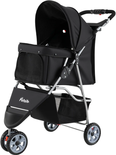 Costway 3 Wheel Pet Stroller for Small Dogs Cats Up to 33 lbs 27613554 New