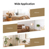 32-inch wall-mounted rectangle mirror with a golden metal frame, ideal for bathroom, living room, or hallway decor.