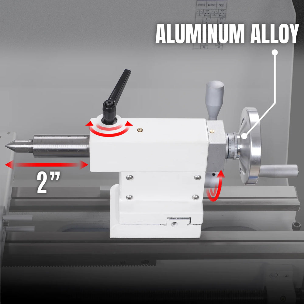 1.5 HP 10'' x 30'' Combination Lathe Milling Drilling Machine, 1.5'' Spindle Bore, 0-2000 RPM Variable Speed, High Precision Benchtop Lathe for Metalworking – Without Stand 1030VC