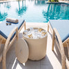 3-in-1 All-Weather Outdoor HDPE Umbrella Base with Water Bag and  2” Umbrella Hole for Patio-Beige - Gallery View 1 of 11