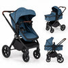 3-in-1 Convertible High Landscape Bassinet Stroller with Reversible Seat-Blue - Gallery View 1 of 2