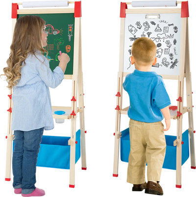 Costway 3-in-1 Double-Sided Adjustable Kid Art Easel 92086758 New