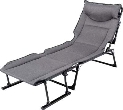 Costway 3-in-1 Folding Camping Cot Convertible Sofa Chair 23580936 New