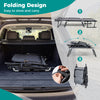 Folding design of the 3 in 1 camping cot in gray, showcasing easy storage and transport features for versatile use.