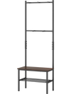 3-in-1 Hall Tree Freestanding Entryway Bench with Hooks