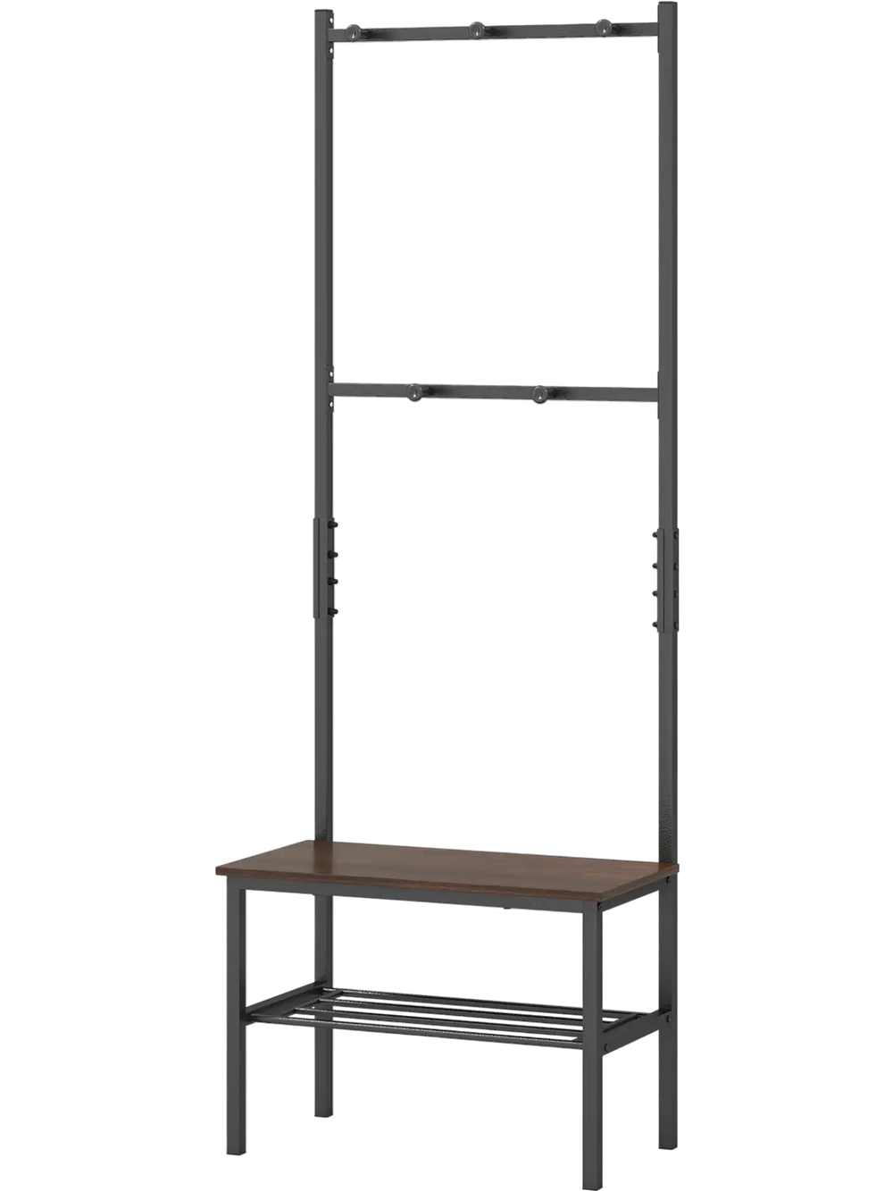 3-in-1 Hall Tree Freestanding Entryway Bench with Hooks