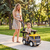3-in-1 Kids Ride On Push Car for Toddlers 3 to 5 Years Old with Music-Gray - Gallery View 1 of 10