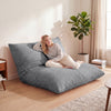 3-in-1 Large Bean Bag Chair with Comfy Corduroy Fabric-Light Gray - Gallery View 1 of 9