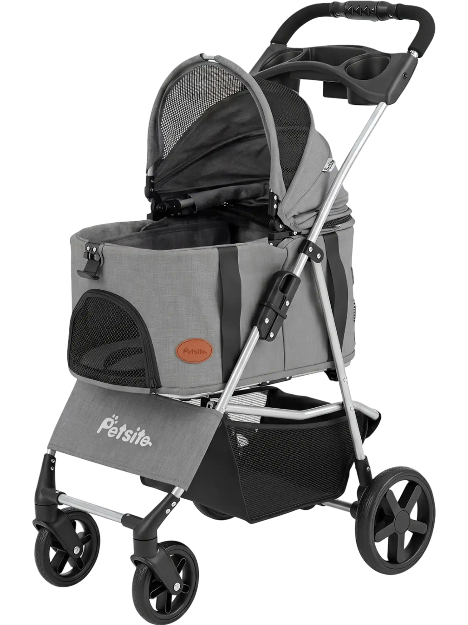 Costway 3-in-1 Pet Stroller Foldable Detachable Carrier for Small Medium Dogs 14484600 New
