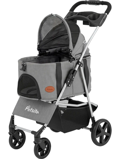Costway 3-in-1 Pet Stroller Foldable Detachable Carrier for Small Medium Dogs 14484600 New