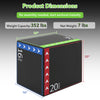 3-in-1 plyometric box with dimensions 16 x 20 x 24 inches, lightweight design, supports 352 lbs for versatile workouts.