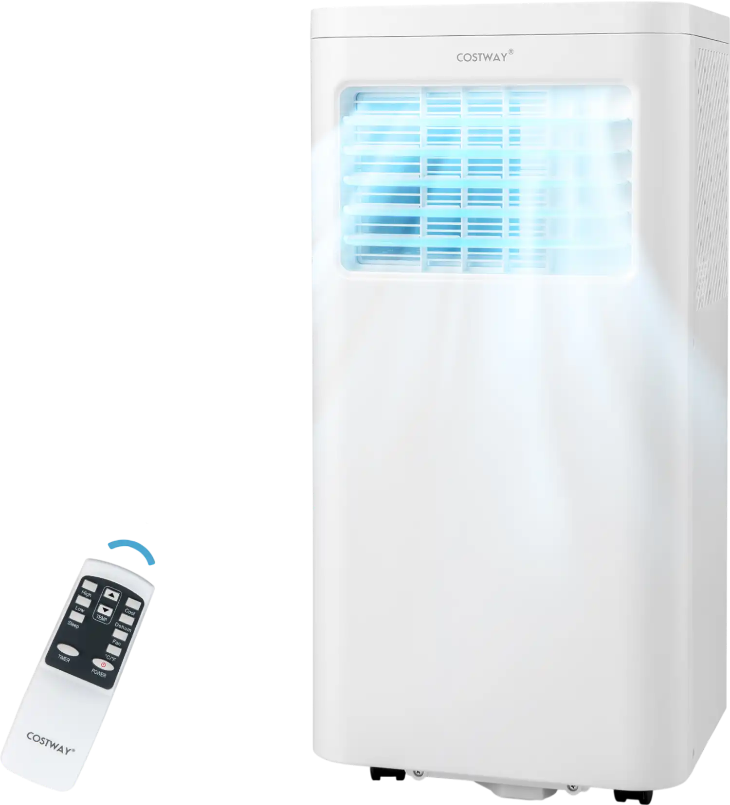 Costway 5000/6000 BTU Portable Air Conditioner Cools 250 Sq.Ft 76925314 New