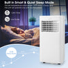Portable air conditioner with 8000 BTU cooling, 3-in-1 functions, and low noise sleep mode for 250 sq.ft spaces.