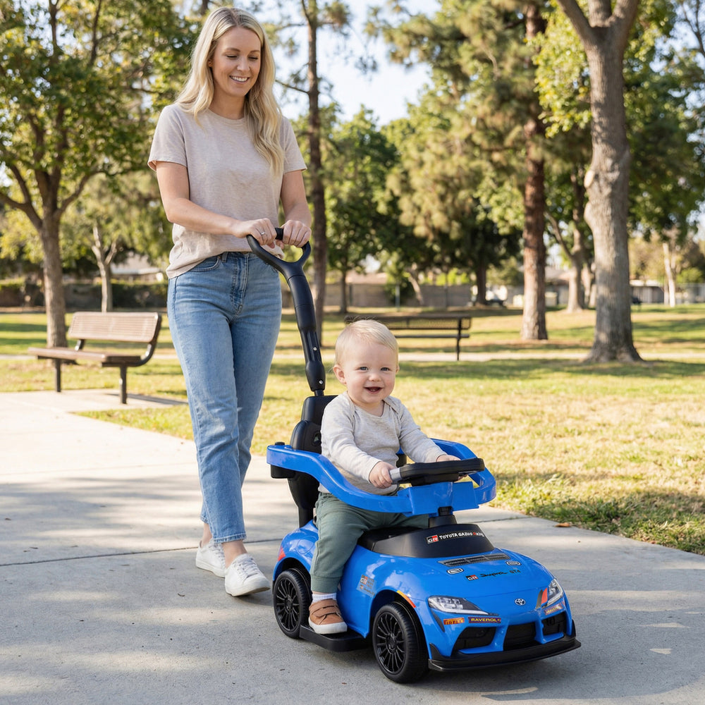 3-in-1 Toyota Licensed Foot-to-Floor Stroller Sliding Walking Toy-Blue - Gallery View 1 of 9