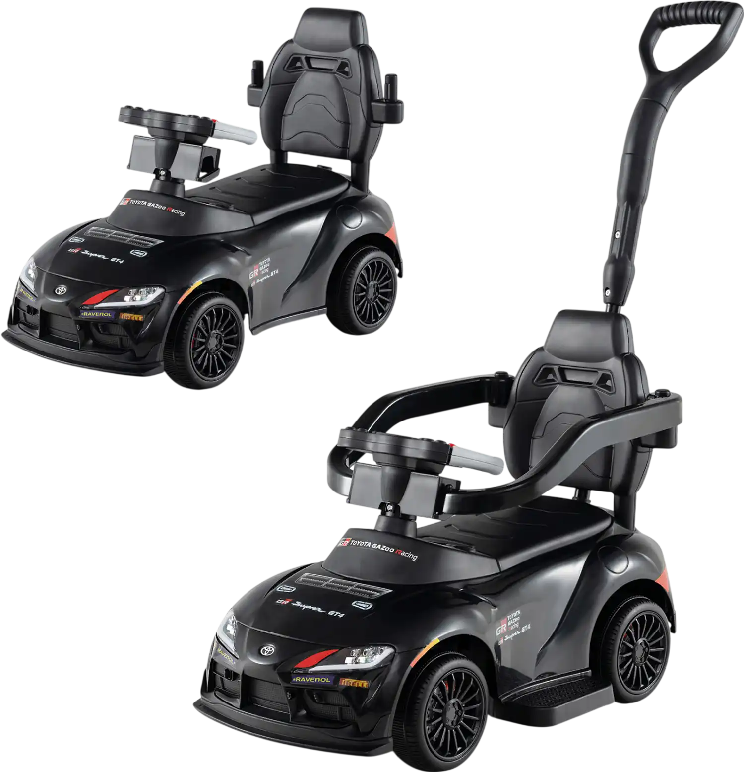 Costway Toyota Licensed 3-in-1 Foot-to-Floor Stroller Sliding Walking Ride On Toy 91372554 New