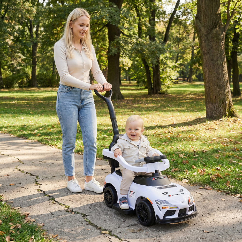 3-in-1 Toyota Licensed Foot-to-Floor Stroller Sliding Walking Toy-White - Gallery View 1 of 9