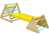 3 in 1 Wooden Set of 2 Triangle Climber with Ramp for Slid