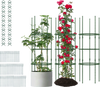 3 Pack 60 inch Adjustable Tall Plant Support Trellis for Climbing Plants