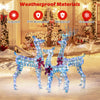 Lighted Christmas reindeer family set with 230 LED lights, IP44 waterproof, perfect for outdoor holiday decoration.