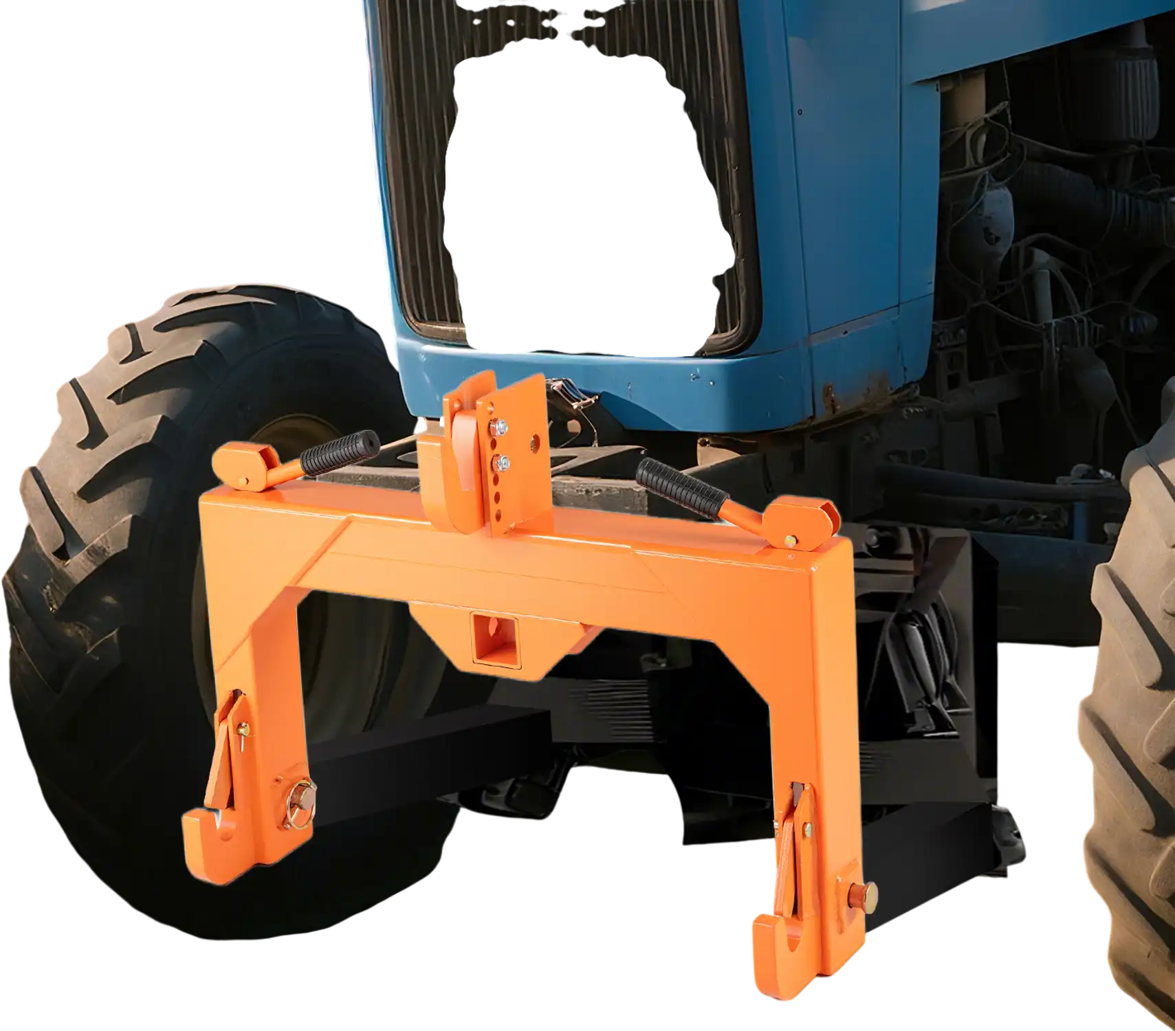 Costway 3-Point Quick Hitch Adjustable Bolt Farming Hitch Orange 492157368 New