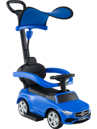 Costway Mercedes-Benz Licensed 3-in-1 Ride On Push Car with Canopy 40528167 New