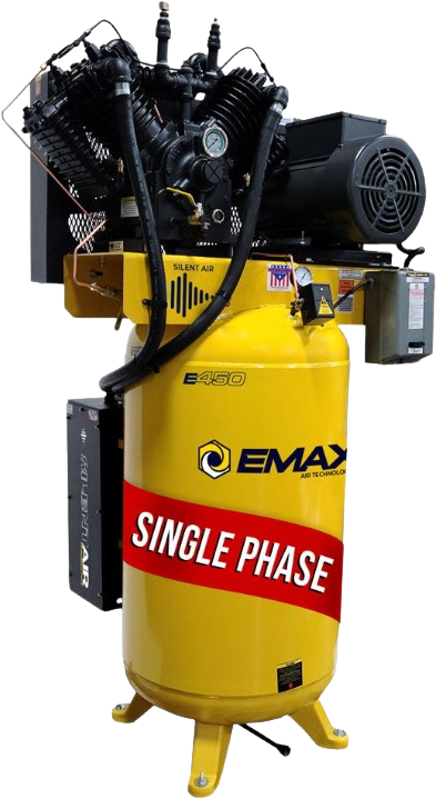 EMAX ESP10V080V1 Industrial Plus 10 HP 1-Phase 80 gal. Vertical Electric Air Compressor w/ Silencer New