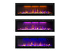 Valuxhome BI50 Electric Fireplace 50" Recessed and Wall Mounted 750/ 1500W with Remote Black New