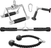 4-Piece Cable Machine Attachment Set for Home Gym