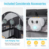 Portable baby nursery center with cute hanging toys and a multi-functional music box for entertainment and growth.