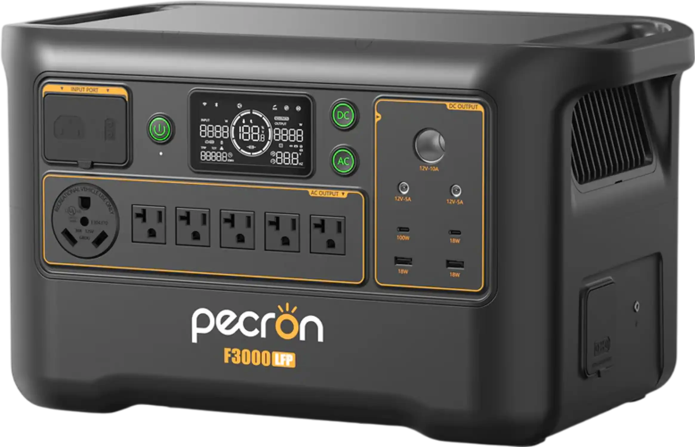 Pecron F3000LFP 3072Wh/3600W Portable Power Station Expandable Wi-Fi App Control New