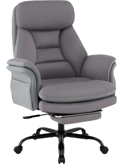 Costway Big and Tall Ergonomic Faux Leather Office Chair 400 lbs 43872521 New