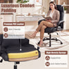 Adjustable high back office chair with premium PVC leather, high-density sponge cushion, and 400 lbs capacity for comfort.