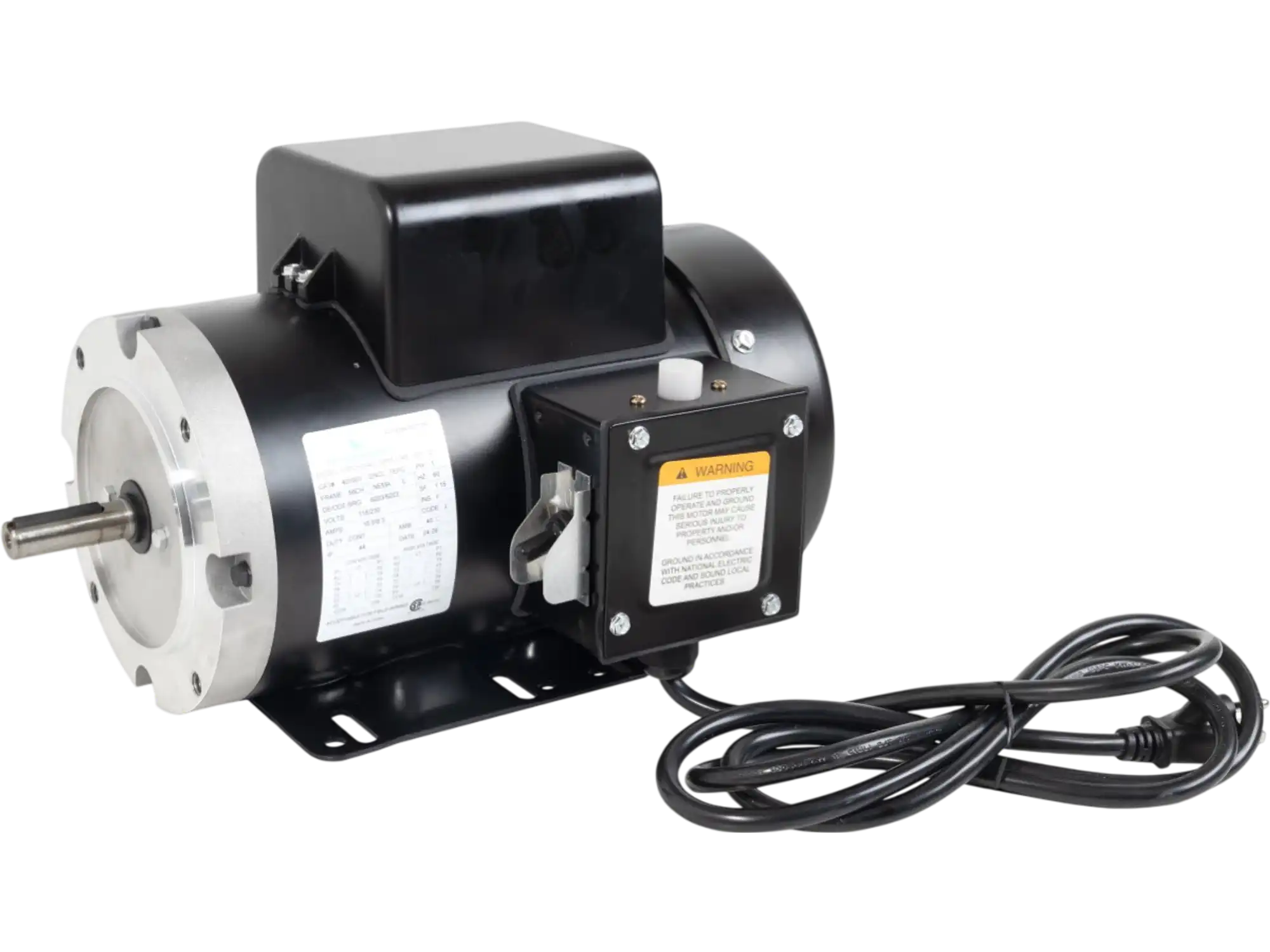 Canpump Electric Motor 2 HP Single-Phase 120V NEMA 56C 5/8-inch Shaft New