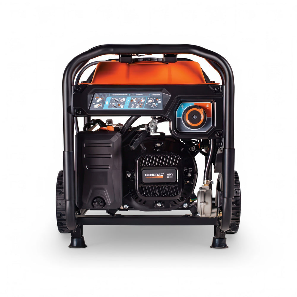 Generac GP4000 DF 4000W/4500W Generator Gas Propane Recoil Start with CO Sense 8155 RFB