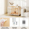 40-inch dog crate furniture with dual lockable doors, easy-to-clean veneered surface, and adjustable foot pads for.