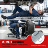 Mechanic creeper and Z-seat in black with 6 swivel casters for comfortable under-vehicle and wheel work.