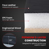 Premium 3-layer construction of the 40" 2-in-1 mechanic creeper features waterproof faux leather and high-density EPE foam.