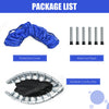 Protective cover and steel foot pipes for the 40" foldable fitness trampoline, designed for safe and fun workouts.
