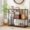 40 Inch Console Table Behind Sofa Couch with Storage-Rustic Brown - Gallery View 1 of 11