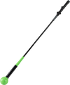 40-inch golf swing trainer aid in green with weighted head, designed for grip and balance, ideal for practice and.