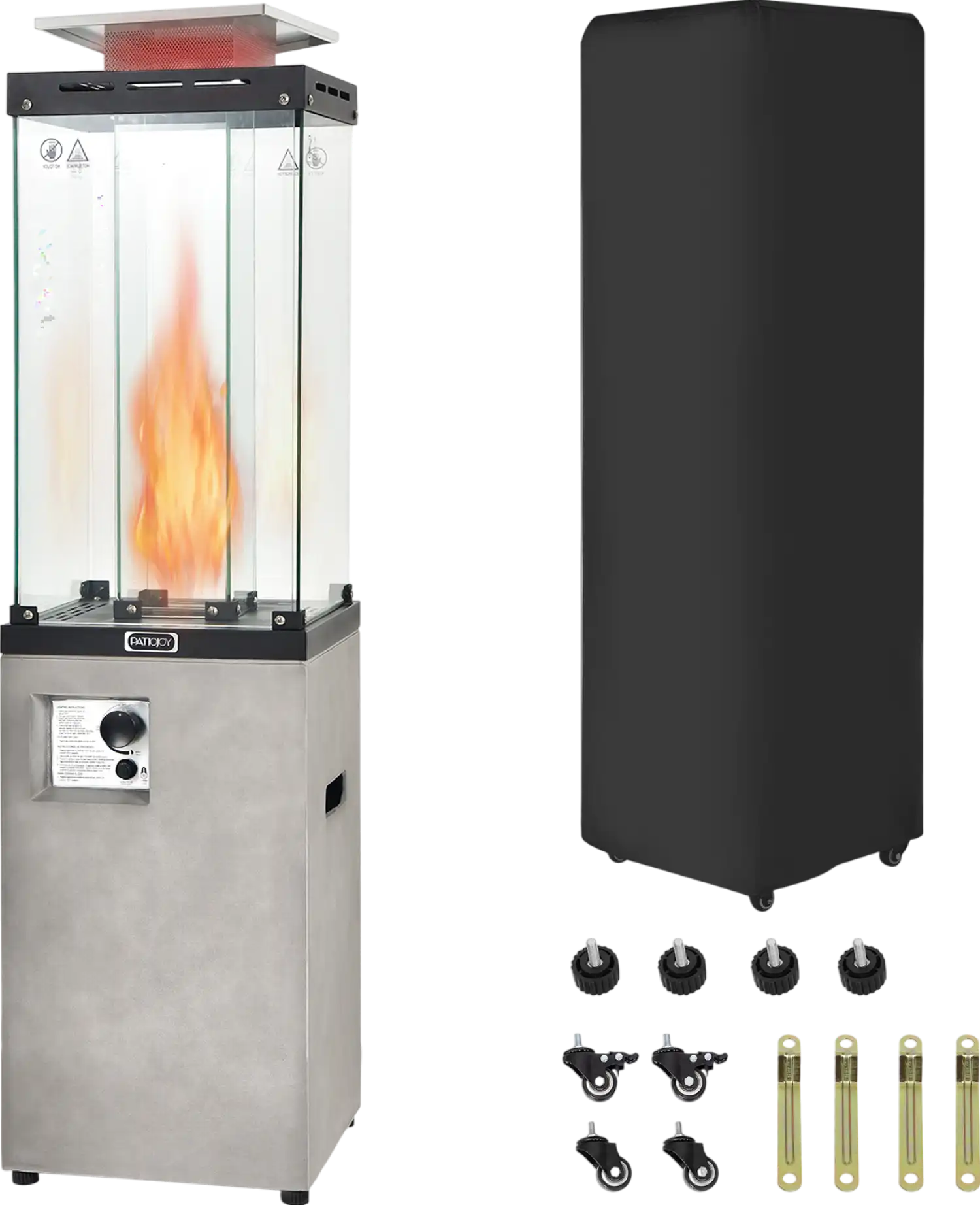 Costway Propane Patio Heater with Metal Hood 41,000 BTU 18350276 New