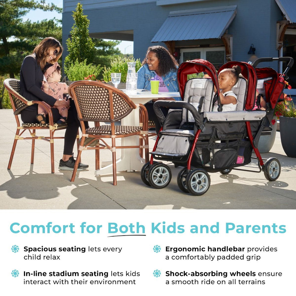 Gaggle Compass Trio 3 Seat Triple Stroller New