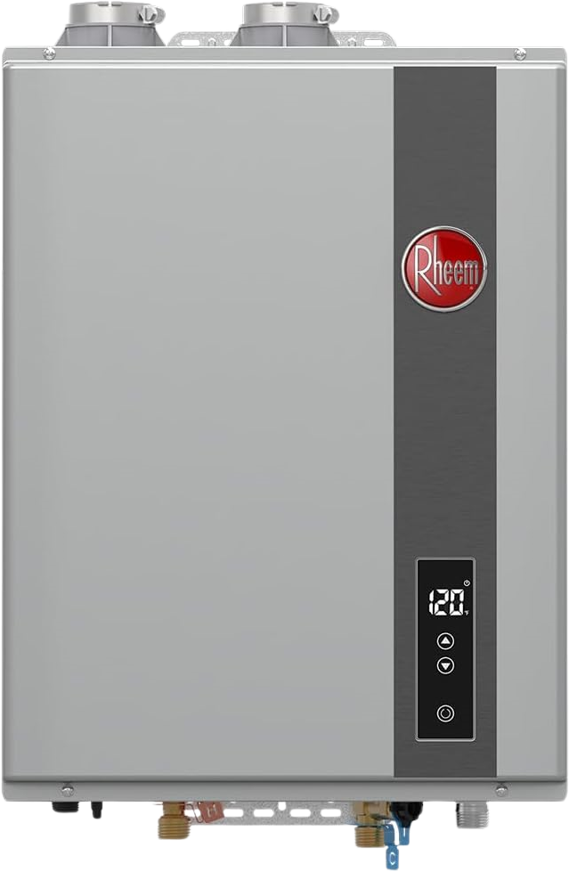 Rheem RTGH-95DVLN-3 9.5 GPM Indoor Tankless Water Heater Natural Gas Super High-Efficiency Condensing New