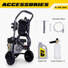 Aceup Energy 3400 PSI Gas Pressure Washer 2.6 GPM 212cc High Pressure Power Washer for Garden, Cars, Wall