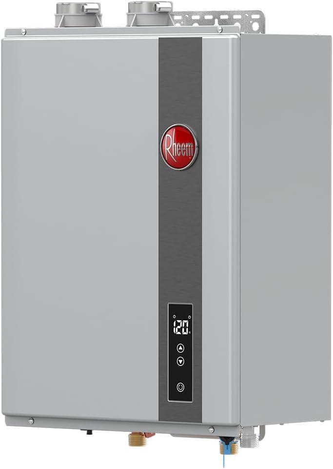 Rheem RTGH-95DVLN-3 9.5 GPM Indoor Tankless Water Heater Natural Gas Super High-Efficiency Condensing New