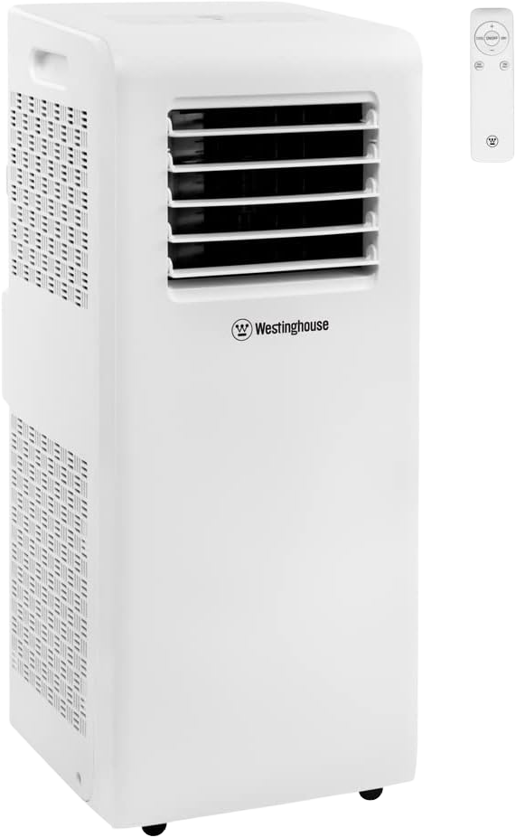 Westinghouse 8,000 BTU Portable Air Conditioner with Remote 3-in-1 For Rooms Up to 200 sq. ft. WPAC8000 White New