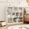 41 inches Wooden Toy Storage Organizer with 10 Cubes for Kids-White - Gallery View 1 of 9